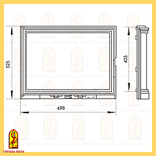 Дверь каминная ПАНОРАМА 700