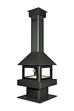 Камин Эклипс островной Гигант 4D