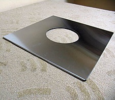 Фланец декоративный нерж. AISI-430 0,5 мм (Ф200, 700х700)