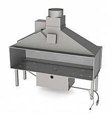 Газовая каминная топка Открытая Nippon NI G1 Стандартная