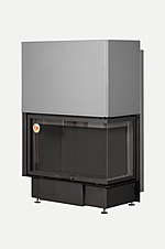 Каминная топка ДЕЛЬТА 1000R Black