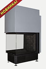 Каминная топка ДЕЛЬТА 700 Black подовая