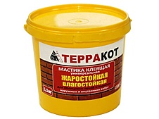 Мастика влаго-жаростойкая, Терракот (5кг)