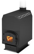 Отопительная печь Топ-Модель 300 с чугунной дверцей