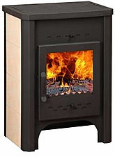 Печь-камин Бавария с плитой и теплообменником