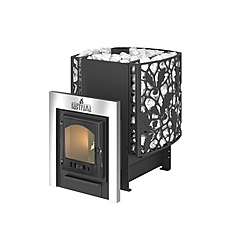 Печь для бани «КАСТРАМА 2.0» чугунная дверка Онего