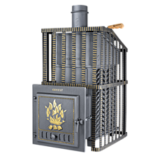 Банная чугунная печь Гефест ЗК Ураган 30