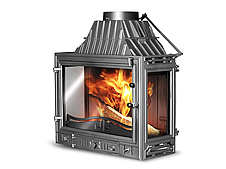 Каминная топка KAWMET W3 LPB (трехсторонняя)