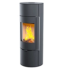 Печь-камин Серия R1 L (прямая задняя стенка)