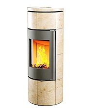 Печь-камин Серия R1.0 L К MAX ((круглая задняя стенка)