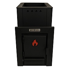 Печь банная Грация 20 Black Кузбасс 8мм