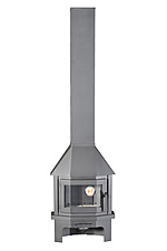 Камин Мюнхен Мини Пристенно угловой (черный/графит)