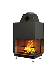 Открытая каминная топка с сеткой Астов О2С 70\50