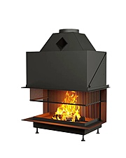 Открытая каминная топка с сеткой Астов О3С 97\50