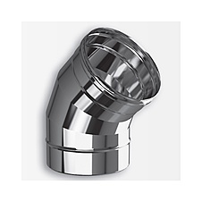 Отвод / Колено 45° Нержавейка 0,5мм