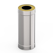 Сэндвич труба Нержавейка AISI-430 0,5мм / 0,5мм L-500