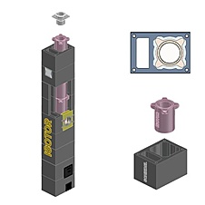 Комплект дымохода SCHIEDEL ISOTOR 16 с Вент.каналом