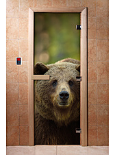 Дверь стеклянная 1900*700 с фотопечатью Арт065