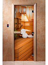 Дверь стеклянная 1900*700 с фотопечатью Арт032