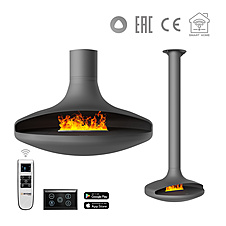 Паровой камин с аудиосистемой CLOUD VEPO