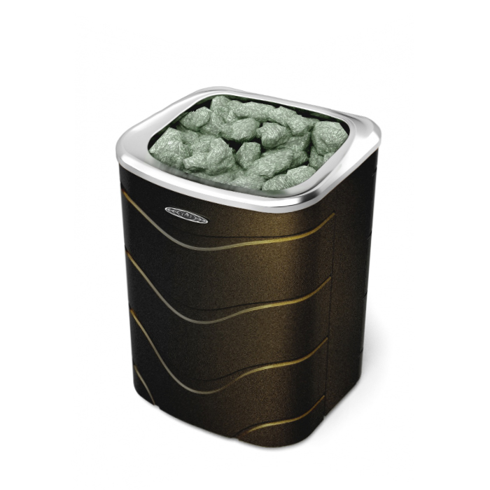 Электрическая печь для бани Примавольта Черная бронза