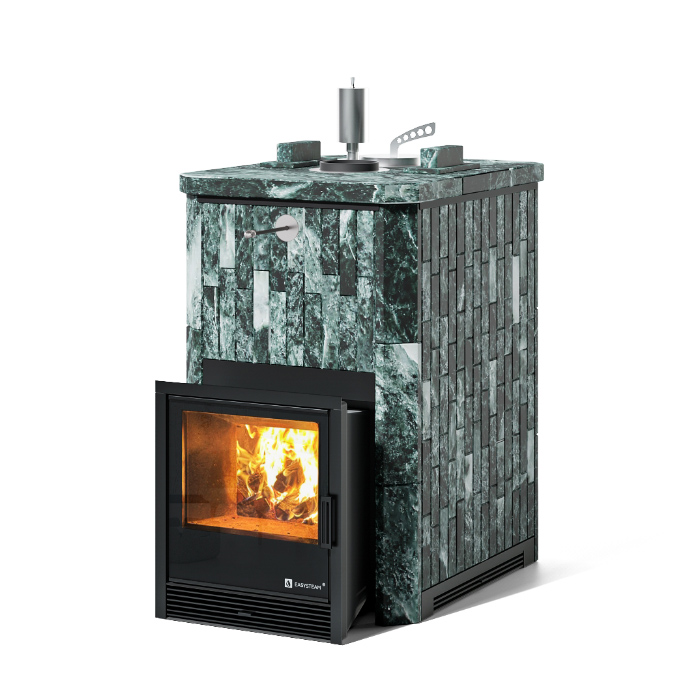Печь Анапа в наборном полноценном кожухе с закрытым верхом