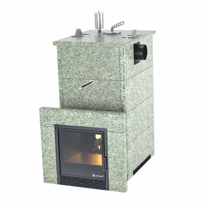 Печь Анапа в полноценном кожухе с боковым подключением