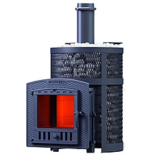 Банная чугунная печь ИСКАНДЕР ЗК Pro Ураган