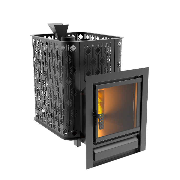 Чугунная банная печь с закрытой каменкой Verona 26